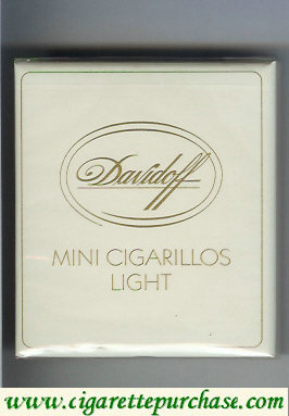 Davidoff Mini Cigarillos Light cigarettes wide flat hard box